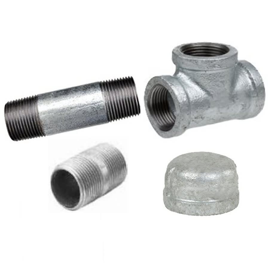 Drip Leg Kit for Gasline, Galvanized, 1/2 in