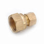 Union, 3/8 in, Comp x FNPT, Brass, Rough Brass, Domestic