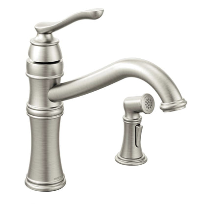 Belfield1.5 GPM High-Arc Single Handle Kitchen Faucet with Side Spray - Power Clean Technology