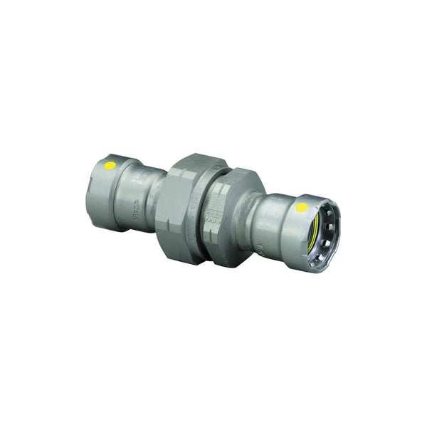 Gas Union, 1/2 in, Press, Carbon Steel