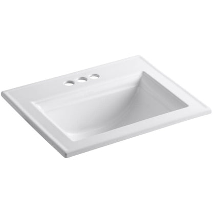 Memoirs Stately 17" Drop In Bathroom Sink with 3 Holes Drilled and Overflow