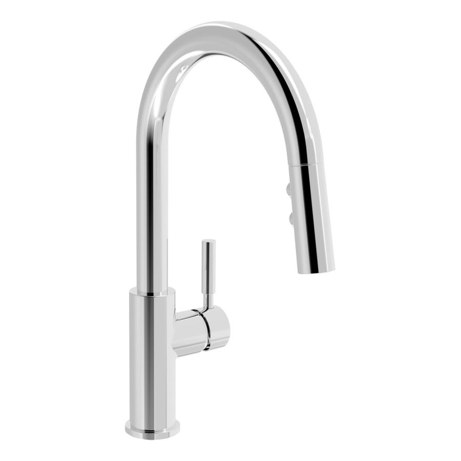 Kitchen Faucet, Deck Mount, ADA, 1 Lever Handle, 1-Hole, Polished Chrome