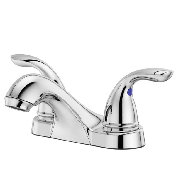 Pfirst Series™ Centerset Lavatory Faucet, ADA, 2 Handle, 3-Hole, 1.2 gpm, Polished Chrome