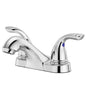 Pfirst Series™ Centerset Lavatory Faucet, ADA, 2 Handle, 3-Hole, 1.2 gpm, Polished Chrome