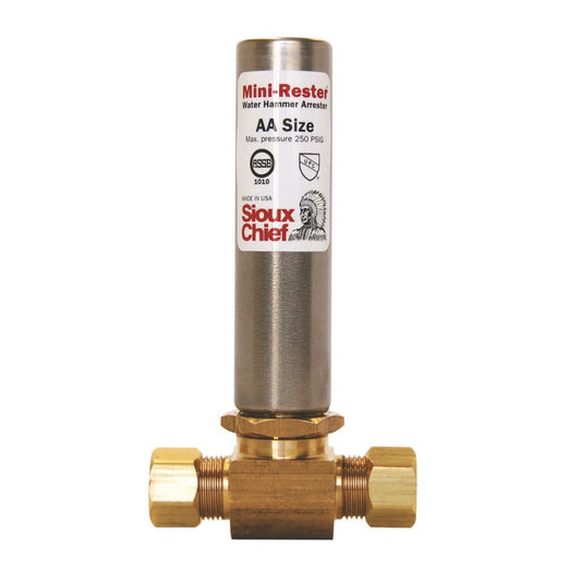 MiniRester™ Water Hammer Arrestor, 1/4 in, Comp, Bronze
