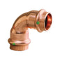 90 deg Elbow, 1-1/4 in, Press, Copper