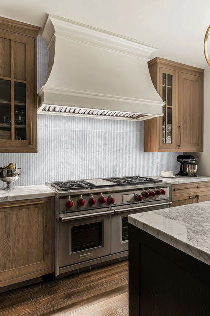 Carrara White Milano Ribbo Honed