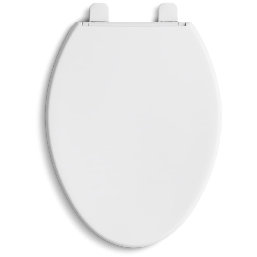 Reveal Elongated Closed-Front Toilet Seat with Grip Tight Bumpers, Quiet-Close Seat, and Quick-Attach Hinges