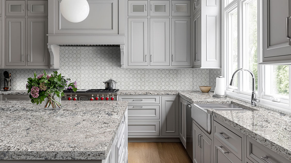 Pre Fab Mirage White Granite