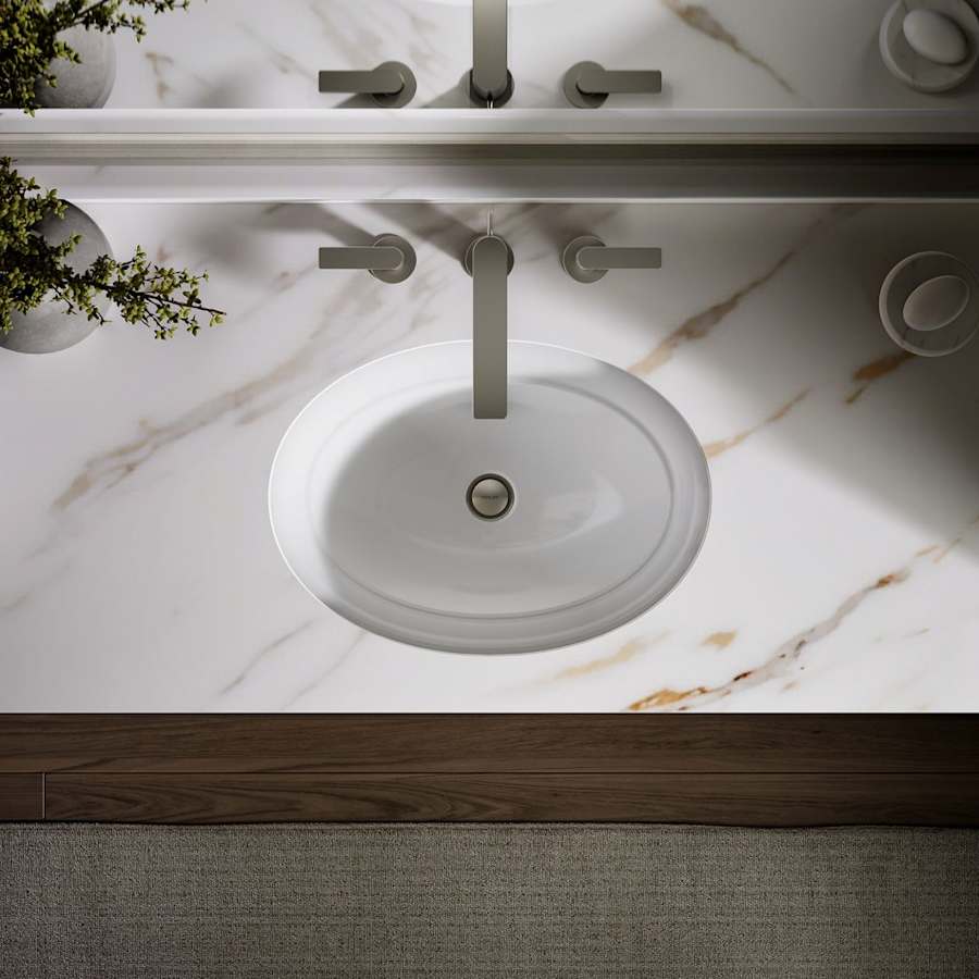 Serif 20-5/8" Undermount Cast Iron Bathroom Sink