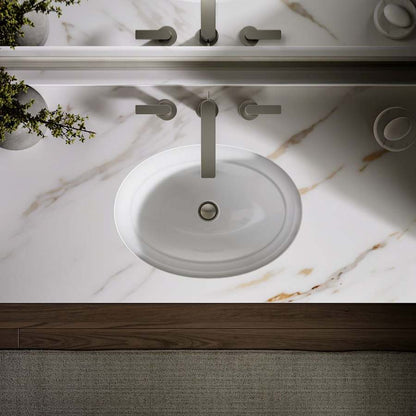 Serif 20-5/8" Undermount Cast Iron Bathroom Sink