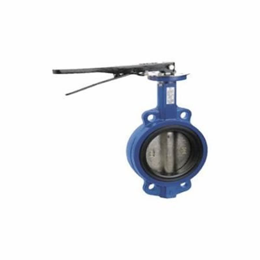 Wafer Style Butterfly Valve, Lever Handle, 3 in, Flange, Ductile Iron