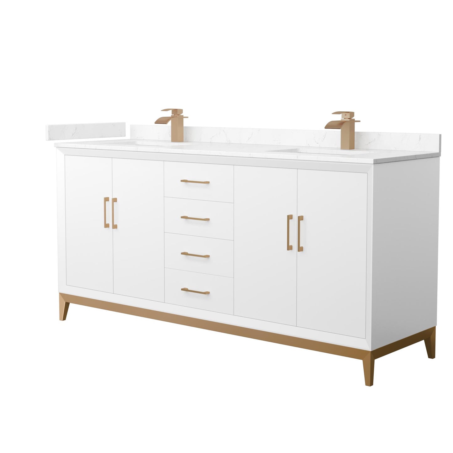 Amici Double Bathroom Vanity - 72W x 35.25H x 22D