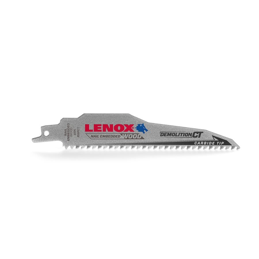 DemoWolf™ Carbide Tip Demolition Reciprocating Saw Blade, 6 in L, 6 tpi, 0.05 in THK, 5-Pack