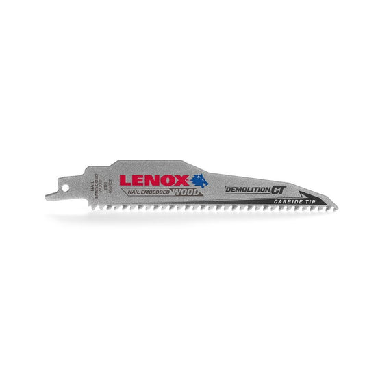 DemoWolf™ Carbide Tip Demolition Reciprocating Saw Blade, 6 in L, 6 tpi, 0.05 in THK, 5-Pack