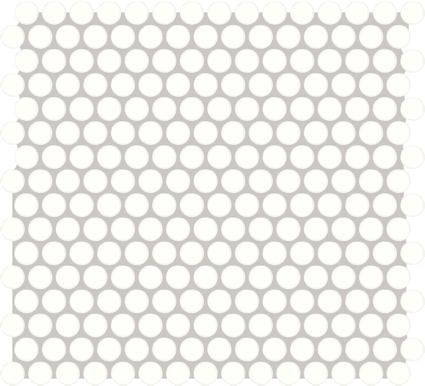 Unglazed Mosaics Ice White Hexagon 1X1 Matte