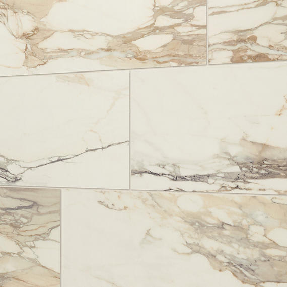 Panoramic Duet Calacatta Topaz Rectangle 12X24 Polished