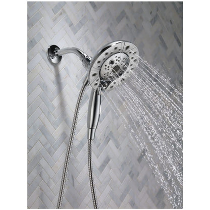 Universal Showering Round 1.75 GPM Multi Function 2-in1 In2ition Shower Head and Hand Shower with Touch Clean, H2Okinetic and MagnaTite Technology