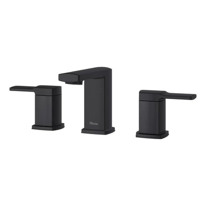 Deckard™ Widespread Lavatory Faucet, 2 Handle, 3-Hole, 1.2 gpm, Matte Black