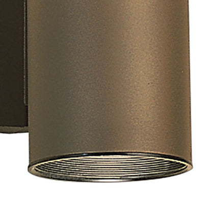 Cylinder Single Light 7" Tall Outdoor Wall Sconce