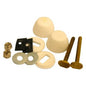 Reg Brass Closet Bolts with Caps