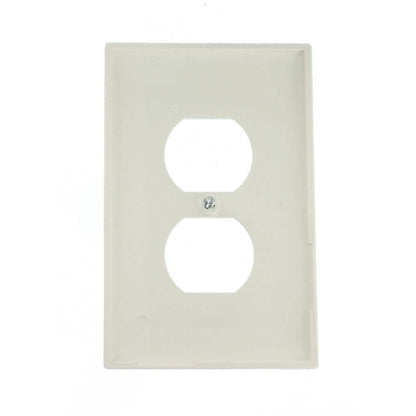 1-Gang White Midway Duplex Outlet Nylon Wall Plate (10-Pack)