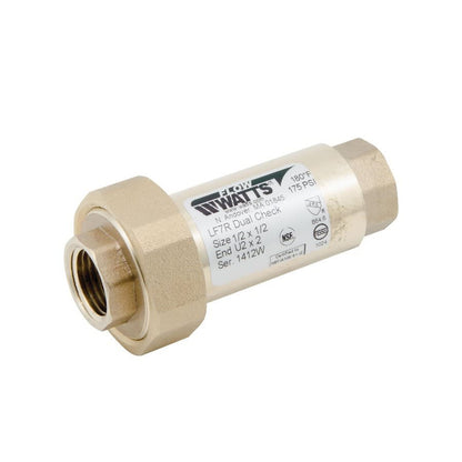 LF7R Double Check Backflow Preventer, 1/2 in, FNPT, Bronze