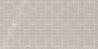 Showscape Soft Gray Rectangle, Square Lattice 12X24 Textured