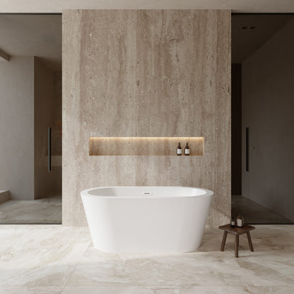 Mermaid Freestanding Bathtub - 59.75W x 23H x 29.25D