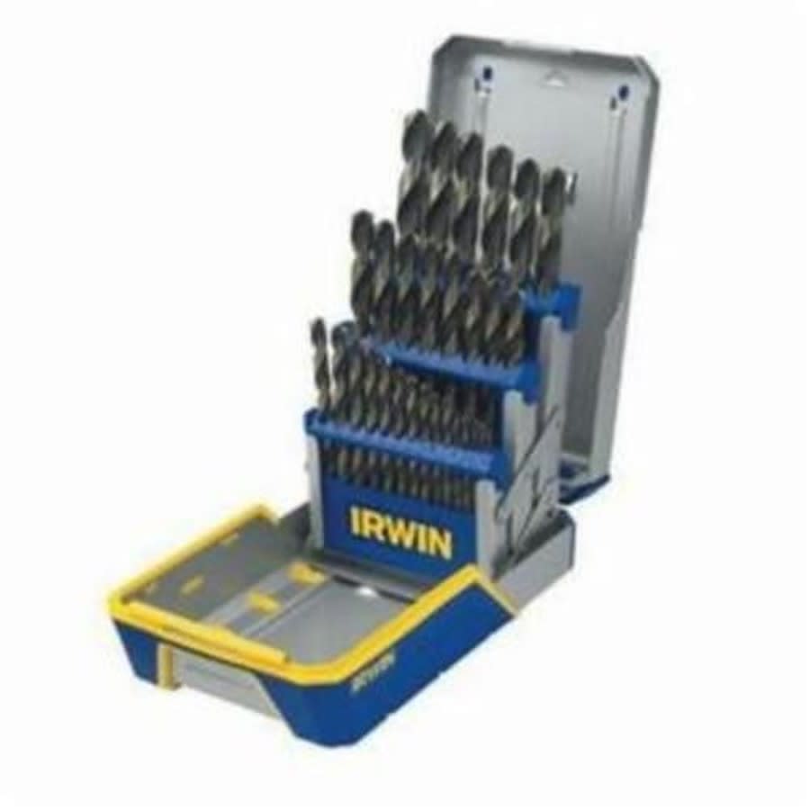Jobber Length Drill Set, 29 Pieces, HSS, Black/Gold Oxide