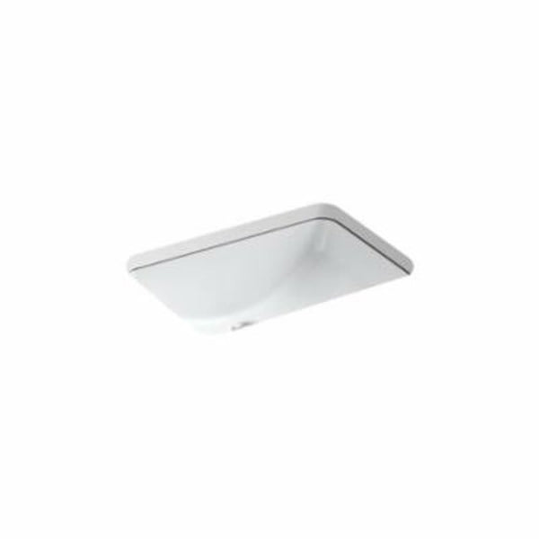 Ladena® Under Mount Lavatory Sink, ADA, 20-7/8 x 14-3/8 x 8-1/8 in, Vitreous China, White