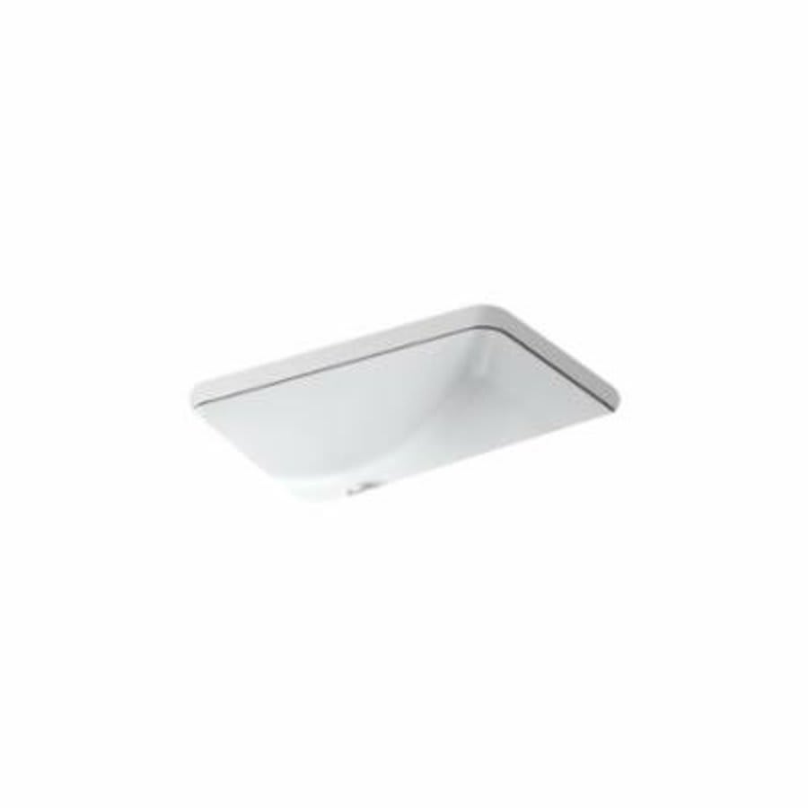 Ladena® Under Mount Lavatory Sink, ADA, 20-7/8 x 14-3/8 x 8-1/8 in, Vitreous China, White