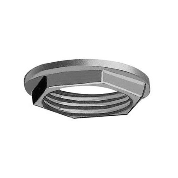 Tubular Locknut, 1 in, Brass, Brass