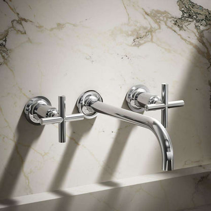 Purist 1.2 GPM Wall Mounted Widespread Bathroom Faucet