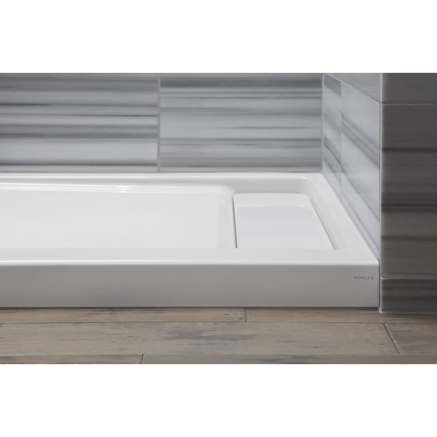 Bellwether 60" x 32" Single Threshold Shower Base with Recessed Left Drain