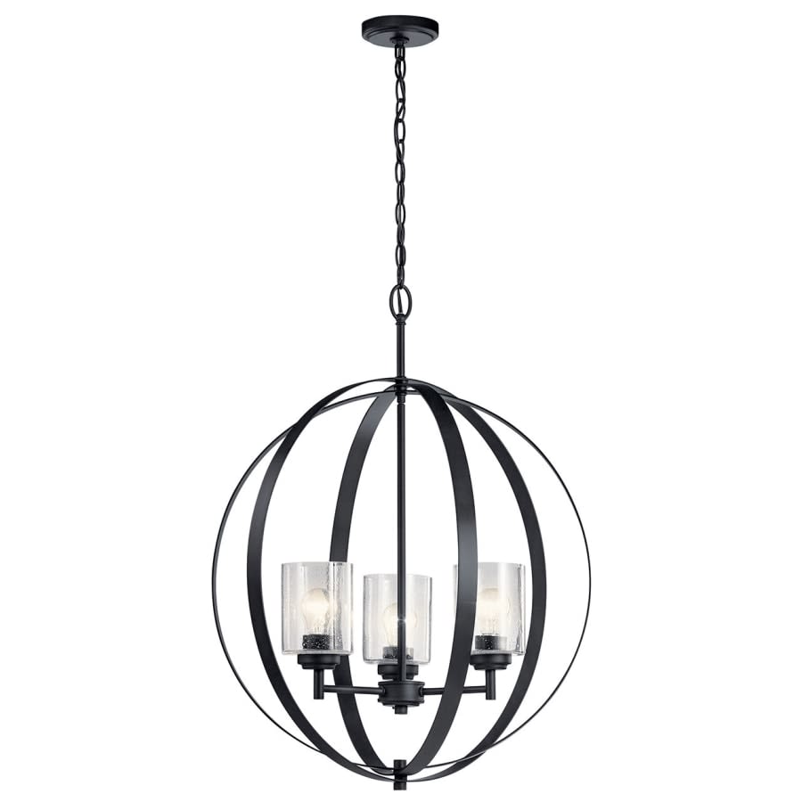 Winslow 3 Light 25" Wide Globe Chandelier