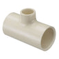 Tee, 1-1/4 x 1/2 in, Socket, SCH 40/STD, CPVC
