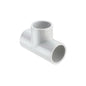 Tee, 1/2 x 1 in, Socket, SCH 40/STD, PVC