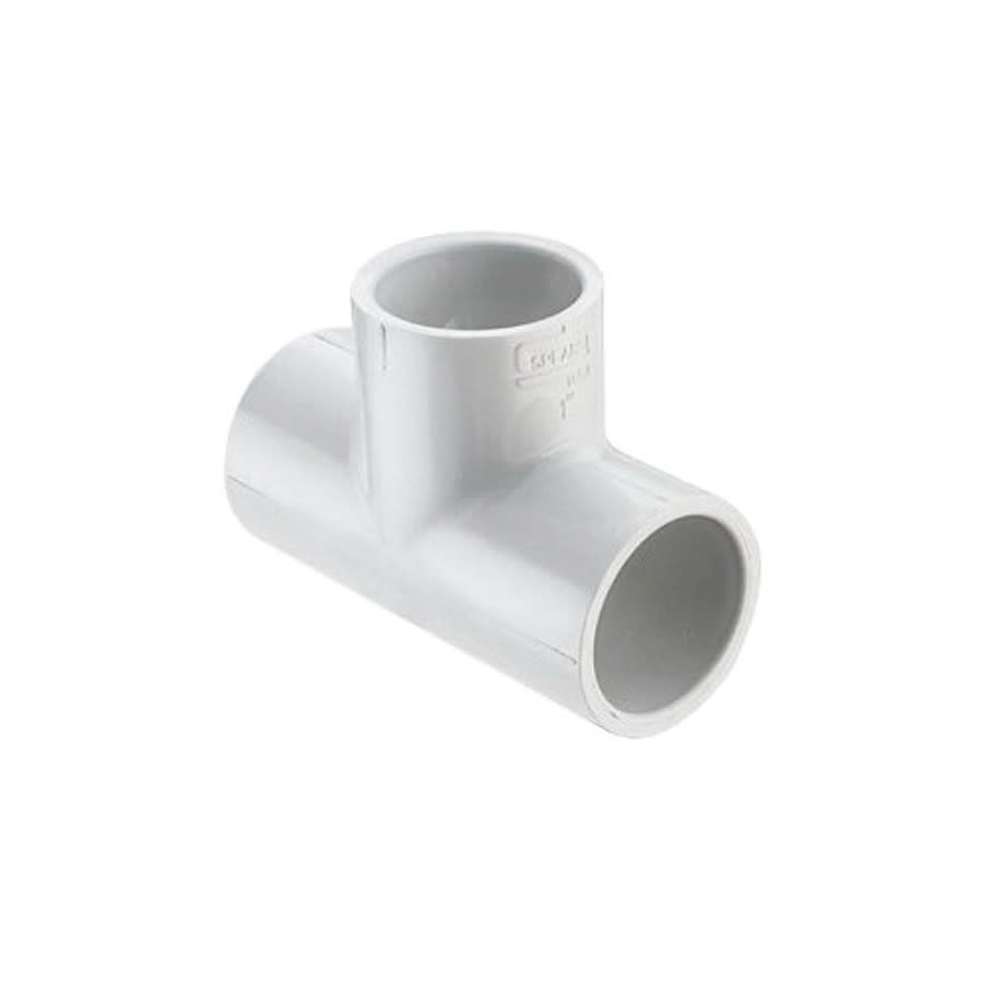 Tee, 1 x 2 in, Socket, SCH 40/STD, PVC