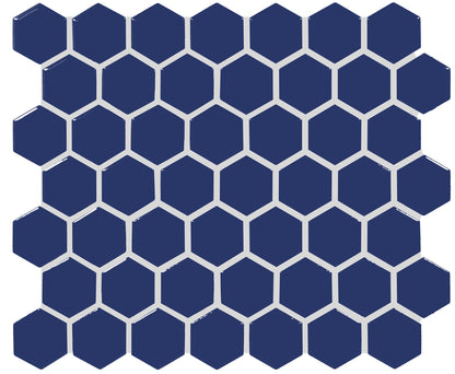 Unglazed Mosaics Sapphire Sky Penny Rounds 1X1 Matte