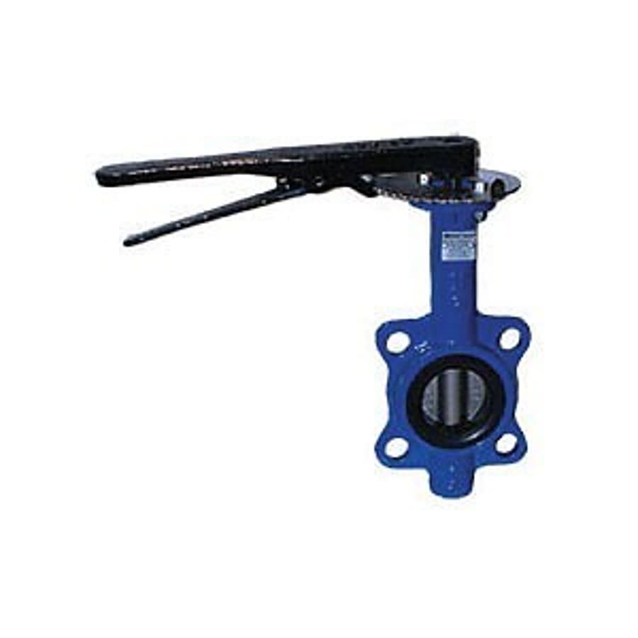 Wafer Style Butterfly Valve, Lever Handle, 2 in, Flange, Ductile Iron