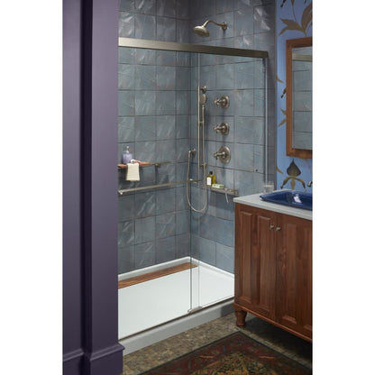 Groove 60" x 42" Acrylic Shower Receptor with Back Drain