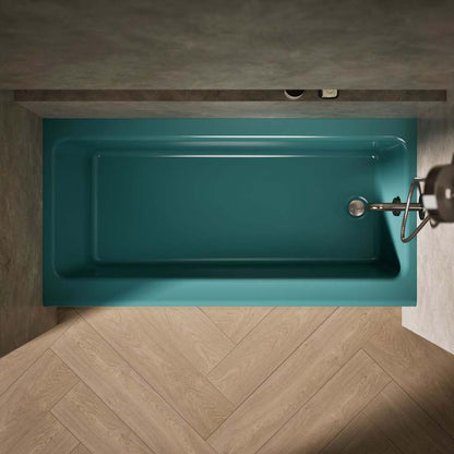 Bellwether Bath Tub 60" L x 30 1/4" W Cast Iron Soaking for Three Wall Alcove Installations with Integral Apron and Right Drain