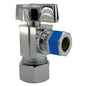 Quarter Turn Angle Stop, 5/8 x 3/8 in, Comp, Chrome