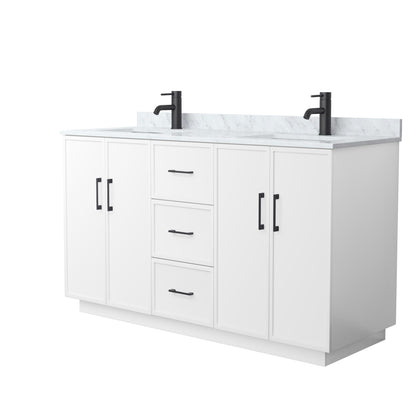 Elan Double Bathroom Vanity with Toe Kick - 60W x 35H x 22D