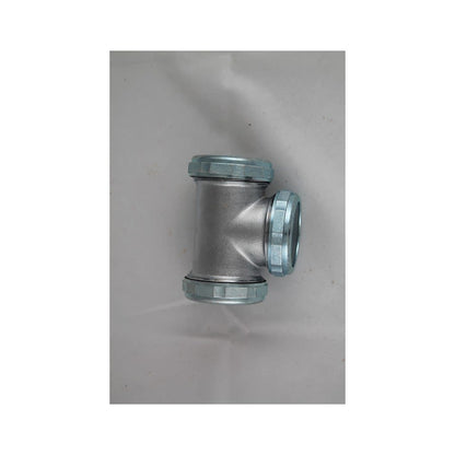 Continuous Waste Baffle Tee, 1-1/2 in, Brass, 20 ga, Polished Chrome