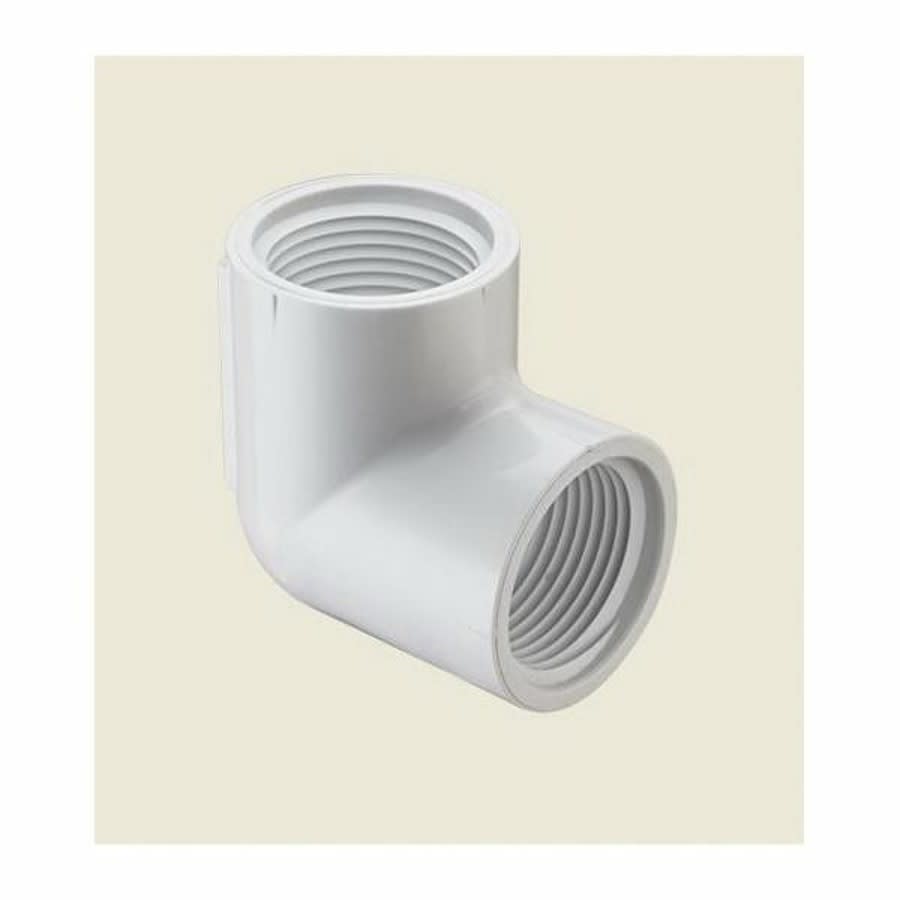 90 deg Elbow, 1 in, FNPT, SCH 40/STD, PVC