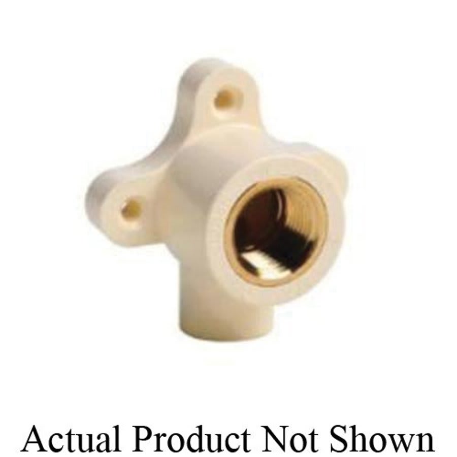 Tub Shower Elbow, 1/2 in, CPVC x FNPT, Brass