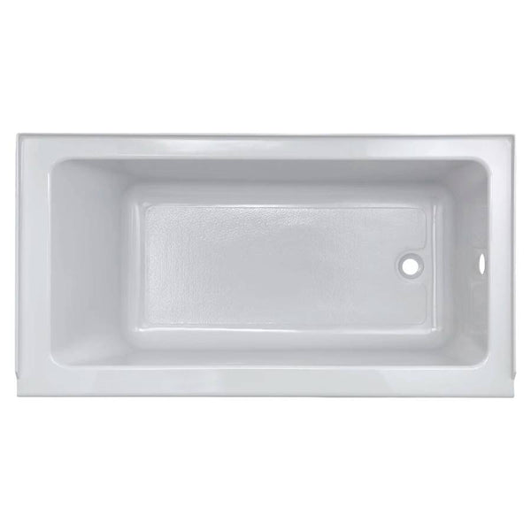Studio 60" Soaking Bathtub for Alcove Installations with Right Drain