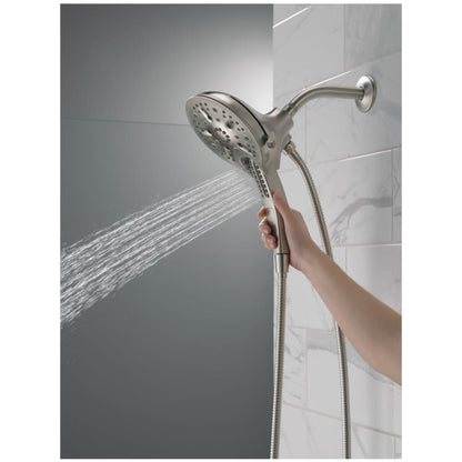 Universal Showering In2ition 1.75 GPM Multi Function Shower Head with Touch-Clean, MagnaTite, and H2Okinetic Technology